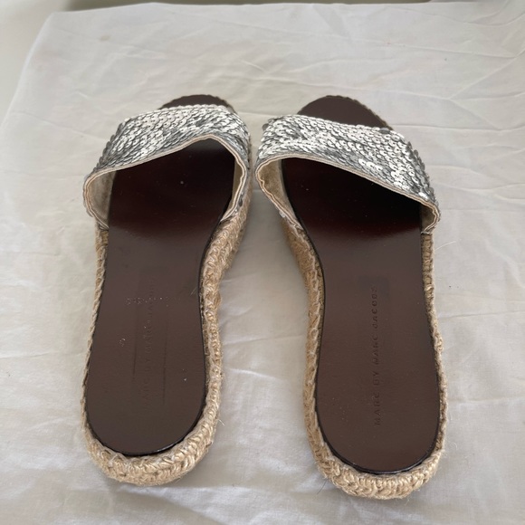 Marc by Marc Jacobs Sequin Espadrille Slides - Picture 2 of 8